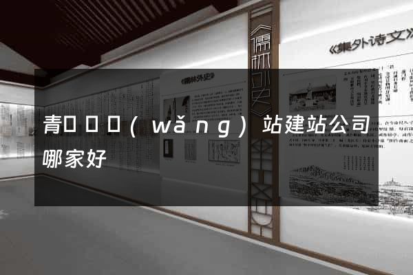 青陽縣網(wǎng)站建站公司哪家好