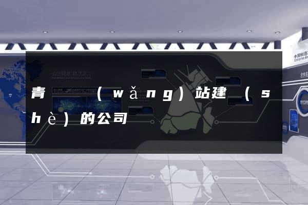 青陽縣網(wǎng)站建設(shè)的公司