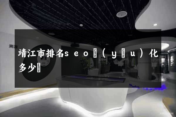 靖江市排名seo優(yōu)化多少錢