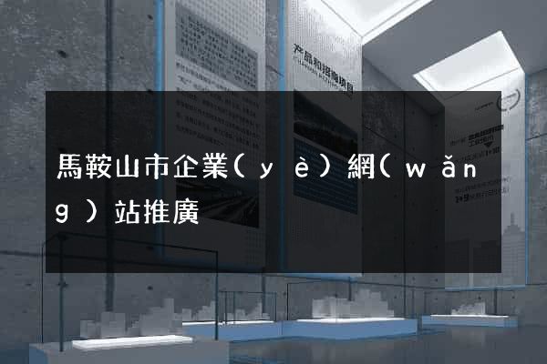馬鞍山市企業(yè)網(wǎng)站推廣