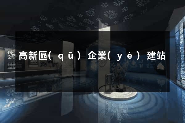 高新區(qū)企業(yè)建站