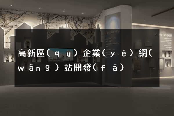 高新區(qū)企業(yè)網(wǎng)站開發(fā)