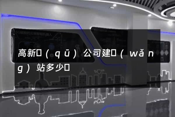 高新區(qū)公司建網(wǎng)站多少錢
