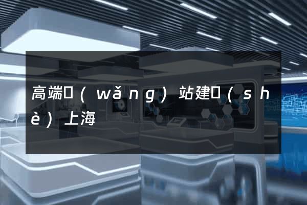 高端網(wǎng)站建設(shè)上海