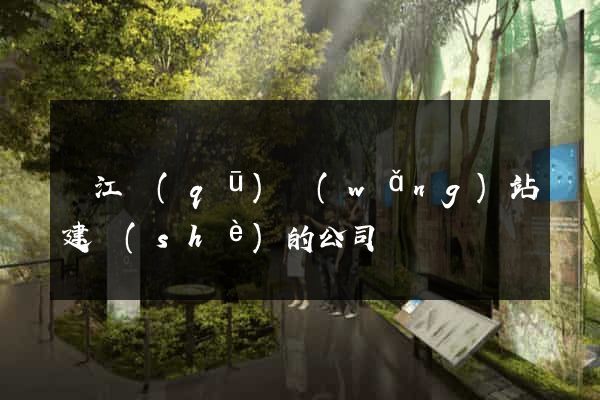 鳩江區(qū)網(wǎng)站建設(shè)的公司