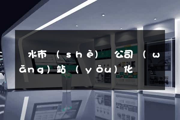 麗水市設(shè)計公司網(wǎng)站優(yōu)化
