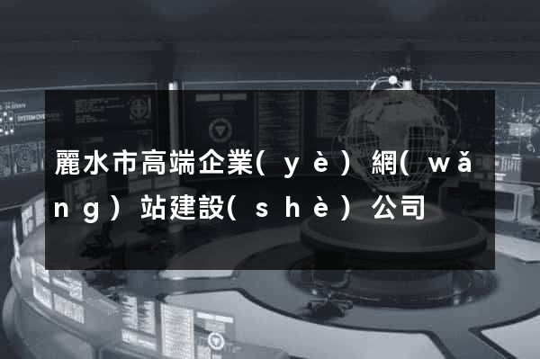 麗水市高端企業(yè)網(wǎng)站建設(shè)公司