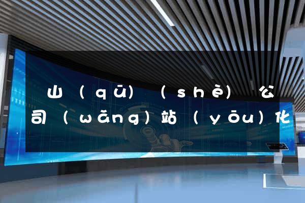 黃山區(qū)設(shè)計公司網(wǎng)站優(yōu)化