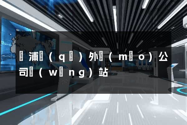黃浦區(qū)外貿(mào)公司網(wǎng)站