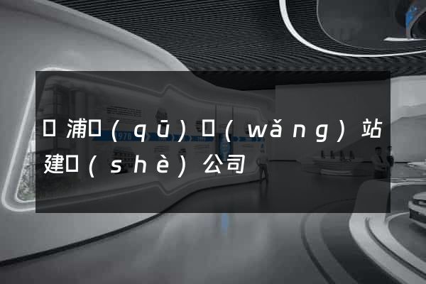 黃浦區(qū)網(wǎng)站建設(shè)公司