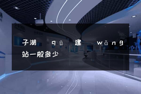 龍子湖區(qū)建網(wǎng)站一般多少錢