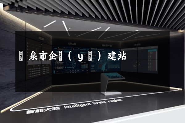 龍泉市企業(yè)建站
