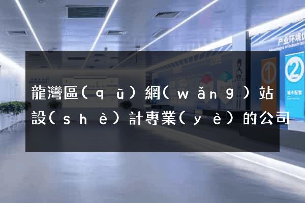 龍灣區(qū)網(wǎng)站設(shè)計專業(yè)的公司