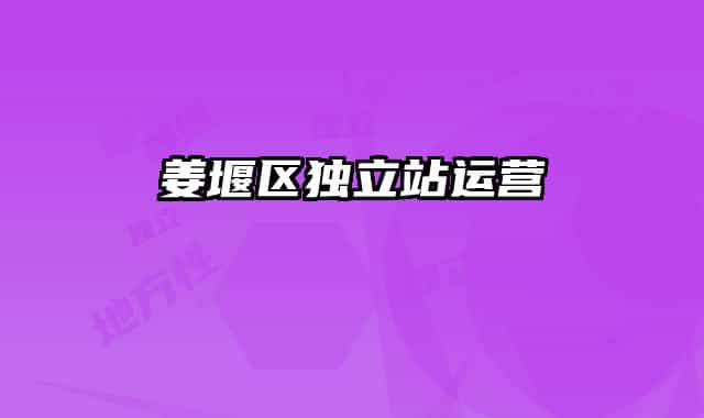 姜堰區(qū)獨(dú)立站運(yùn)營(yíng)