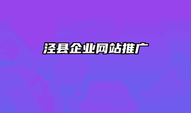 涇縣企業(yè)網站推廣