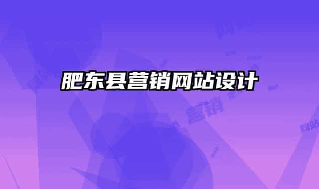 肥東縣營銷網(wǎng)站設計