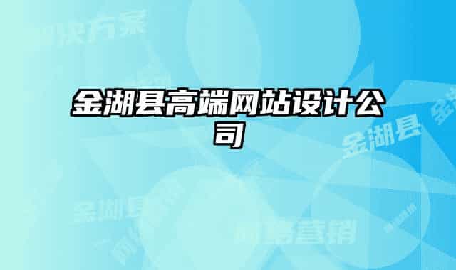 金湖縣高端網(wǎng)站設(shè)計(jì)公司