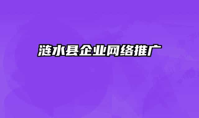 漣水縣企業(yè)網(wǎng)絡(luò)推廣