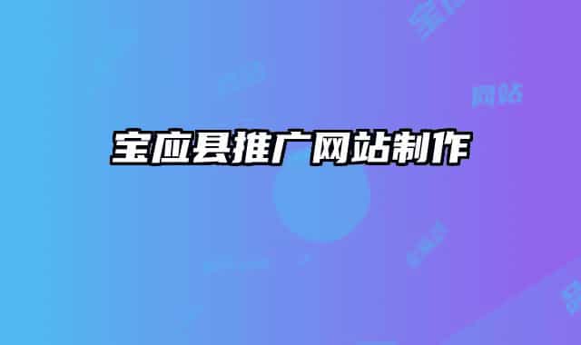 寶應(yīng)縣推廣網(wǎng)站制作