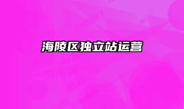 海陵區(qū)獨(dú)立站運(yùn)營(yíng)
