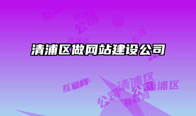 清浦區(qū)做網(wǎng)站建設公司