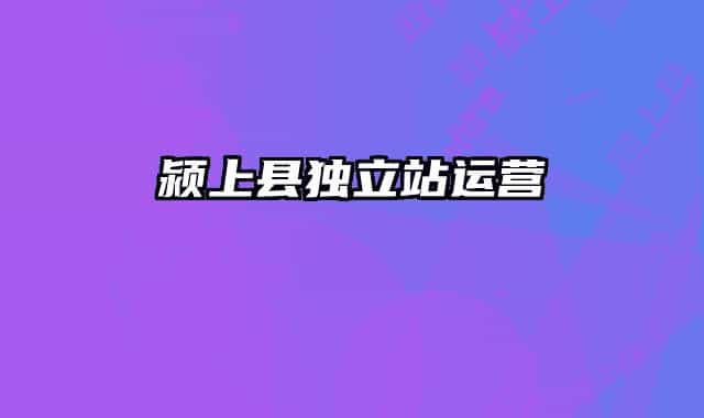 潁上縣獨(dú)立站運(yùn)營