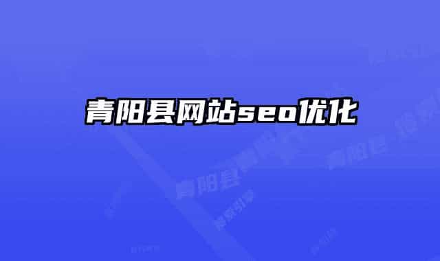 青陽(yáng)縣網(wǎng)站seo優(yōu)化