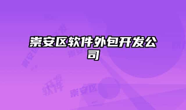 崇安區(qū)軟件外包開發(fā)公司