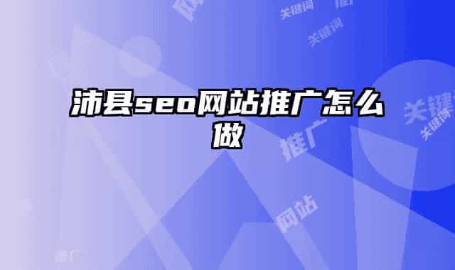 沛縣seo網(wǎng)站推廣怎么做