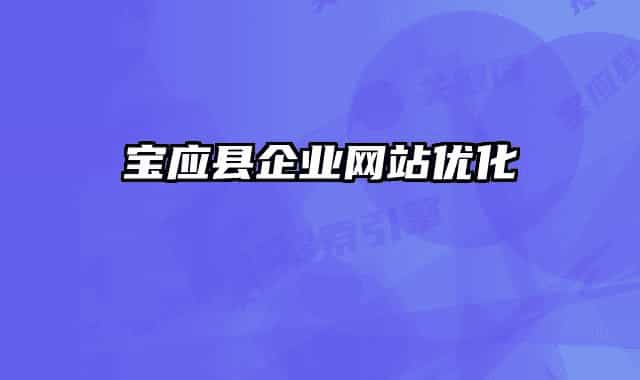 寶應(yīng)縣企業(yè)網(wǎng)站優(yōu)化