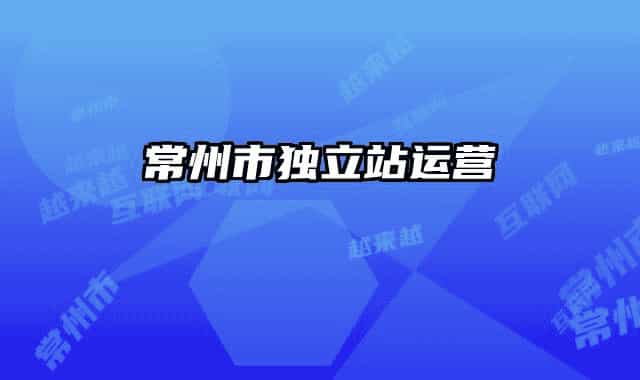 常州市獨立站運營