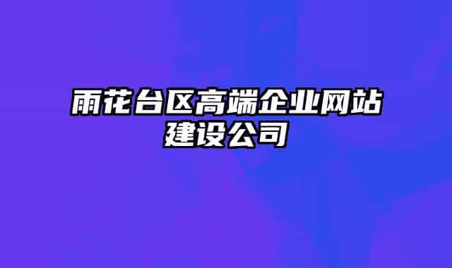雨花臺區(qū)高端企業(yè)網站建設公司