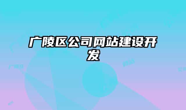 廣陵區(qū)公司網(wǎng)站建設開發(fā)