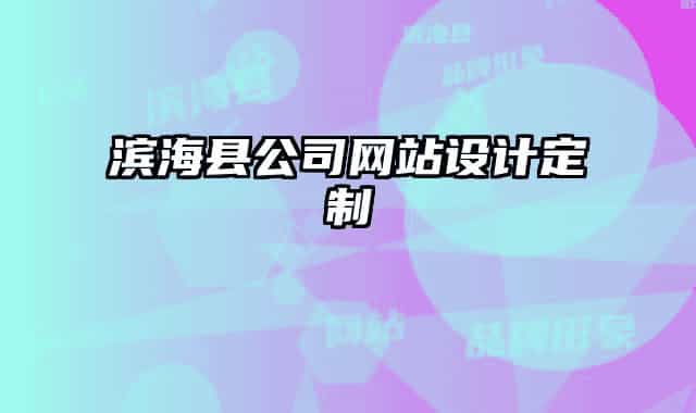 濱?？h公司網(wǎng)站設(shè)計(jì)定制