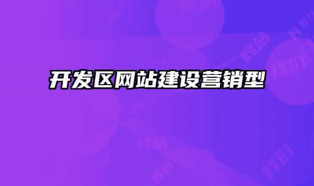 開發(fā)區(qū)網(wǎng)站建設(shè)營銷型