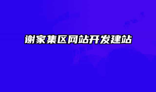 謝家集區(qū)網(wǎng)站開發(fā)建站
