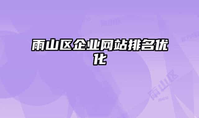 雨山區(qū)企業(yè)網站排名優(yōu)化