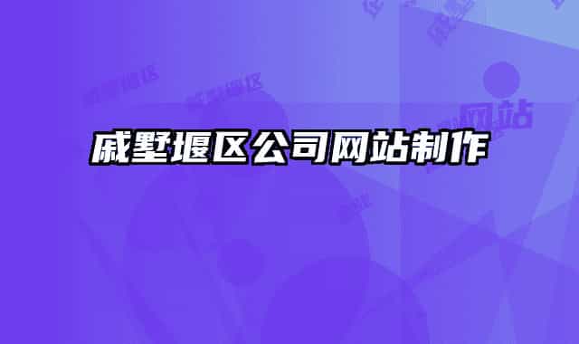 戚墅堰區(qū)公司網(wǎng)站制作