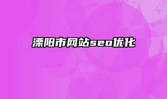 溧陽(yáng)市網(wǎng)站seo優(yōu)化