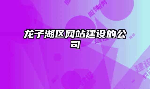 龍子湖區(qū)網(wǎng)站建設(shè)的公司
