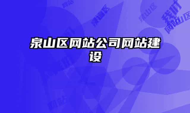泉山區(qū)網(wǎng)站公司網(wǎng)站建設