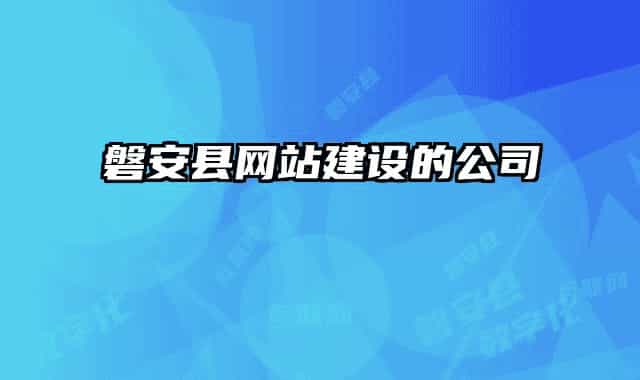 磐安縣網站建設的公司