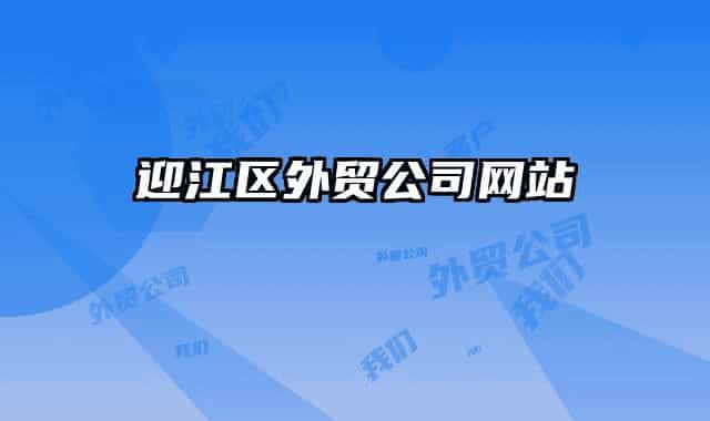 迎江區(qū)外貿(mào)公司網(wǎng)站