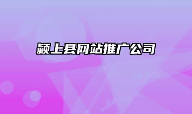 潁上縣網(wǎng)站推廣公司