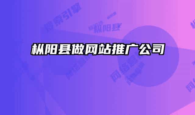 樅陽(yáng)縣做網(wǎng)站推廣公司