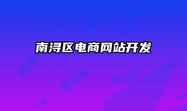 南潯區(qū)電商網(wǎng)站開發(fā)