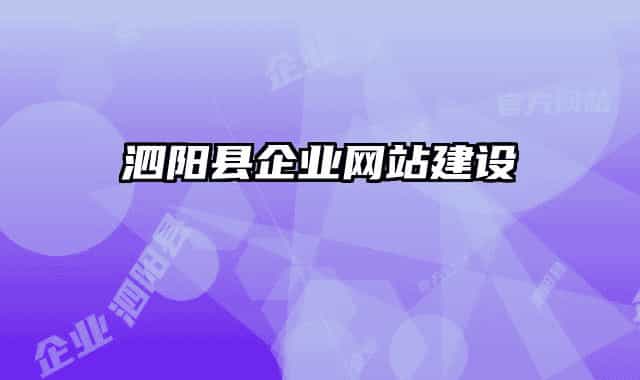 泗陽縣企業(yè)網(wǎng)站建設